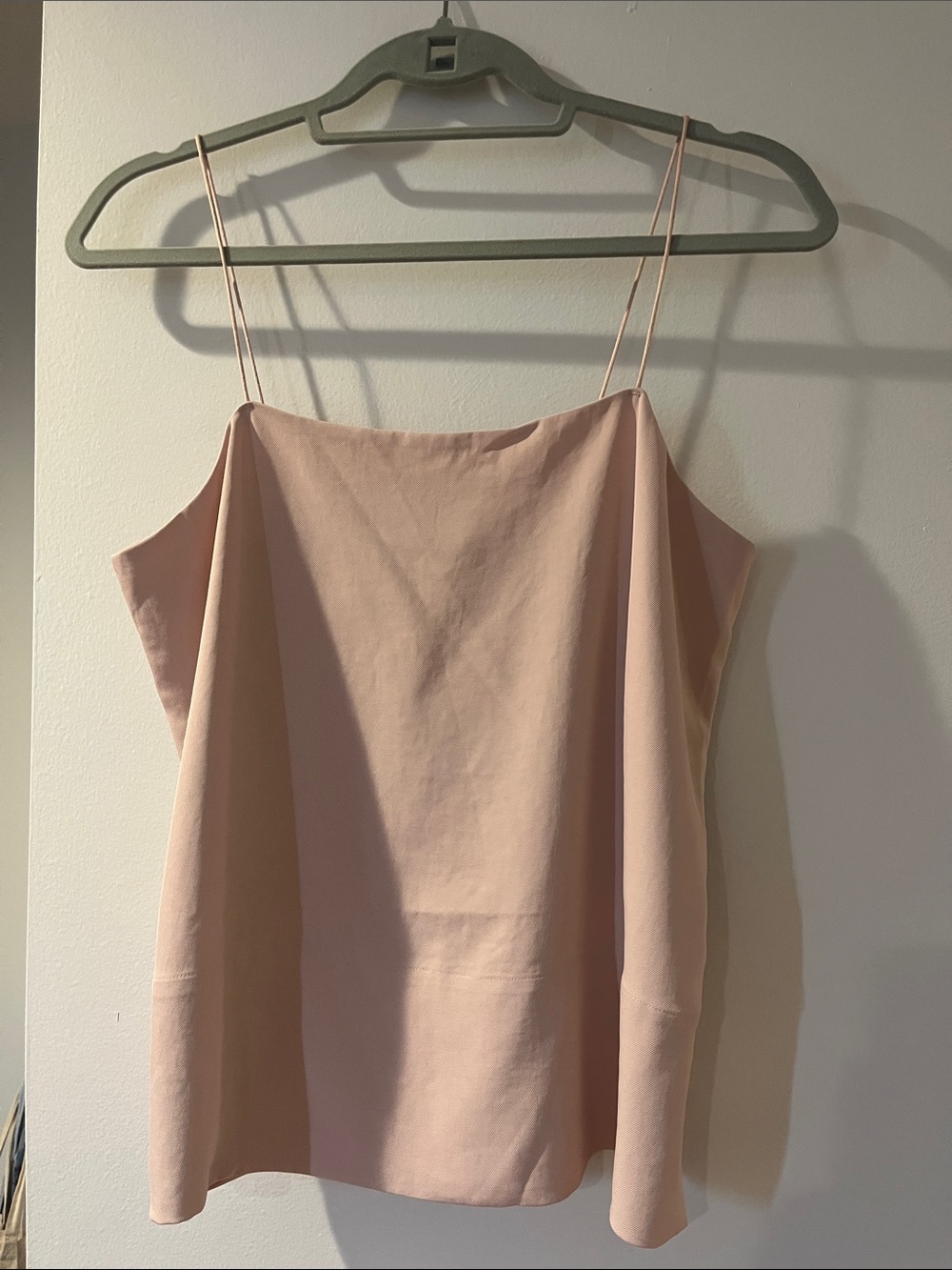 Spaghetti Strap Cami Top in Blush Pink
